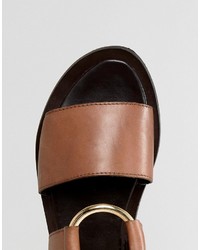 Светло-коричневые сабо от Warehouse