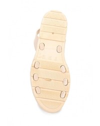 Светло-коричневые сандалии на плоской подошве от Ella