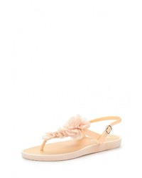 Светло-коричневые сандалии на плоской подошве от Malien