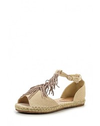 Светло-коричневые сандалии на плоской подошве от Stephan