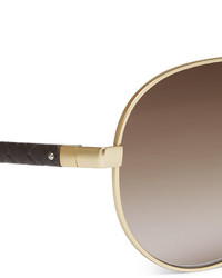 Мужские светло-коричневые солнцезащитные очки от Bottega Veneta