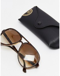 Мужские светло-коричневые солнцезащитные очки от Ray-Ban