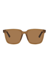 Женские светло-коричневые солнцезащитные очки от Bottega Veneta