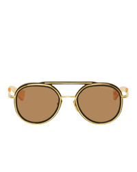 Мужские светло-коричневые солнцезащитные очки от Dita