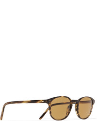 Мужские светло-коричневые солнцезащитные очки от Oliver Peoples