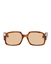 Мужские светло-коричневые солнцезащитные очки от Gucci