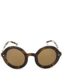 Женские светло-коричневые солнцезащитные очки от Linda Farrow Gallery
