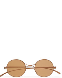 Мужские светло-коричневые солнцезащитные очки от Maison Margiela