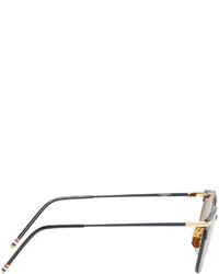 Мужские светло-коричневые солнцезащитные очки от Thom Browne