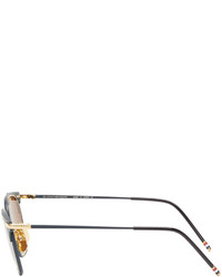 Мужские светло-коричневые солнцезащитные очки от Thom Browne