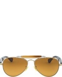 Мужские светло-коричневые солнцезащитные очки от Oliver Peoples