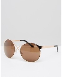 Женские светло-коричневые солнцезащитные очки от Quay