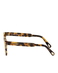 Женские светло-коричневые солнцезащитные очки от Chloé