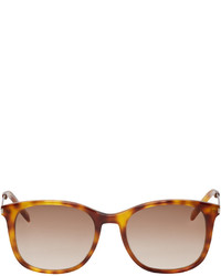 Мужские светло-коричневые солнцезащитные очки от Saint Laurent