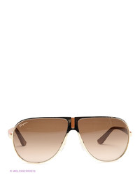 Мужские светло-коричневые солнцезащитные очки от Salvatore Ferragamo