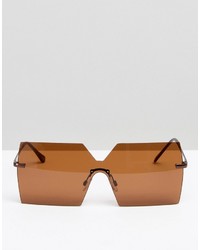 Женские светло-коричневые солнцезащитные очки от Asos
