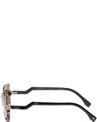 Женские светло-коричневые солнцезащитные очки от Fendi