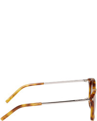 Мужские светло-коричневые солнцезащитные очки от Saint Laurent