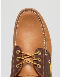 Светло-коричневые топсайдеры от Timberland