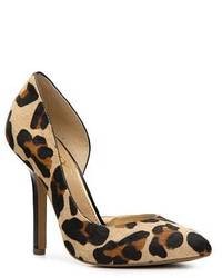 Светло-коричневые туфли с леопардовым принтом