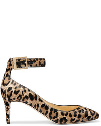 Светло-коричневые туфли с леопардовым принтом от Jimmy Choo