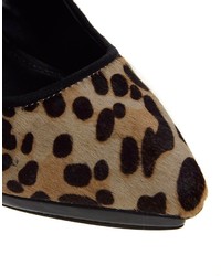 Светло-коричневые туфли с леопардовым принтом от Aldo
