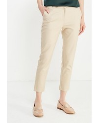 Светло-коричневые узкие брюки от Baon