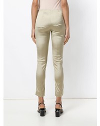 Светло-коричневые узкие брюки от P.A.R.O.S.H.