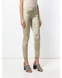 Светло-коричневые узкие брюки от P.A.R.O.S.H.