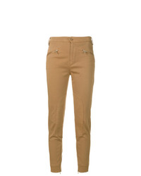 Светло-коричневые узкие брюки от Dondup