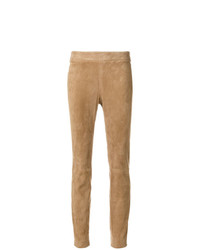 Светло-коричневые узкие брюки от Fabiana Filippi