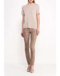 Светло-коричневые узкие брюки от Gas