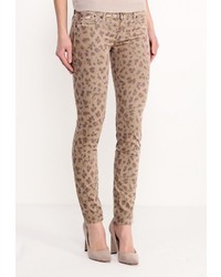 Светло-коричневые узкие брюки от Gas