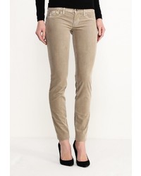 Светло-коричневые узкие брюки от Gas