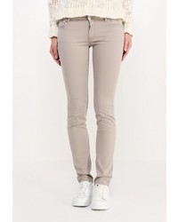 Светло-коричневые узкие брюки от Gas