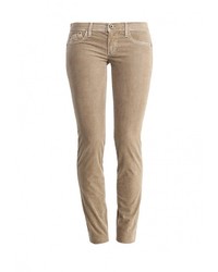 Светло-коричневые узкие брюки от Gas