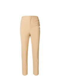 Светло-коричневые узкие брюки от Jacquemus