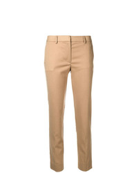 Светло-коричневые узкие брюки от Mauro Grifoni