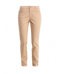 Светло-коричневые узкие брюки от Modis
