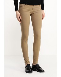 Светло-коричневые узкие брюки от Motivi