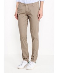 Светло-коричневые узкие брюки от Only