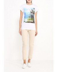 Светло-коричневые узкие брюки от Phard