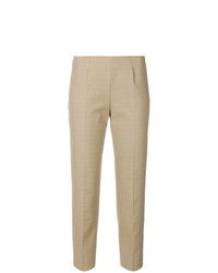Светло-коричневые узкие брюки от Piazza Sempione