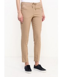 Светло-коричневые узкие брюки от Sela