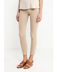 Светло-коричневые узкие брюки от Sisley