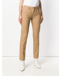 Светло-коричневые узкие брюки от Etro