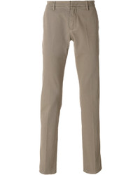 Мужские светло-коричневые хлопковые брюки от Dondup