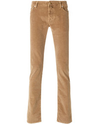Мужские светло-коричневые хлопковые брюки от Jacob Cohen