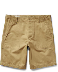 Мужские светло-коричневые хлопковые шорты от MAISON KITSUNÉ