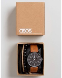 Мужские светло-коричневые часы от Asos